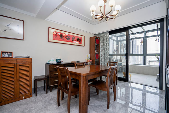 161㎡新中式，敞亮大客廳+多功能餐廳，顏值與實用性拉滿